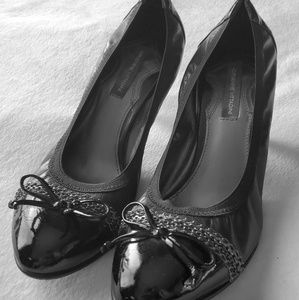 Adrienne Vittadini Black Bow Heels